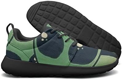 Saerg Bearry Women's Aline Face Smiling Lightweight Mesh Running Shoes Print Sneakers