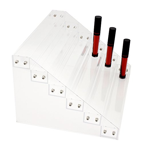 Gospire 66 Bottles of 6 Tier Acrylic Nail Polish Display Rack Stand Holder Jewelry Makeup Organizer
