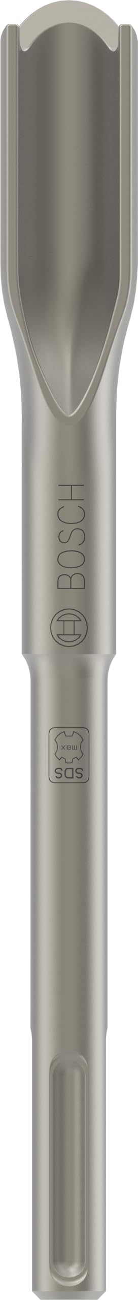 Bosch 1x PRO SDS max Hollow Gouging Chisel, Toothed (for Concrete, Brick, Ø mm, Professional Accessory Rotary Hammer Drill, Break Hammer)