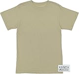 Army Universe Desert Tan/Sand Military T-Shirt, Cotton Army ACU Uniform Tee With Official Pin