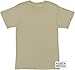 Army Universe Desert Tan/Sand Military T-Shirt, Cotton Army ACU Uniform Tee with Official Pin