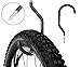 ALAZCO 8pc Heavy Duty Bike Hook & Utility Storage - Space Maximizer Instant Organizer Garage Basement Tool Shop Wall and Ceiling Mount Bicycle Hang Garden Hose Cords & More up to 60 lbs