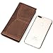 Itslife Men's RFID Vintage Look Genuine Leather Long Bifold Wallet Checkbook Wallets for Men