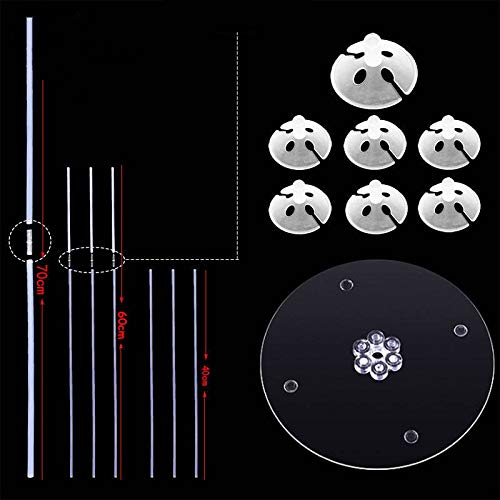7 Tubes Birthday Wedding Party Balloon Stand Holder Column Confetti Baby Shower Kids Children Decoration - Thumbnail 2