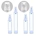 IHUIXINHE 4PCS 10ml 15ml Clear Empty Refillable Airless Pump Cream Lotion Bottle and Super Fine Mist Spray Bottle (1PC Soap Mesh Bag Incl)