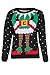 Forever Womens Celebrity Inspired Elf Print Knitted Christmas Jumpers