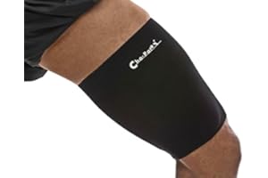 Cho-Pat Thigh Compression Sleeve - for Tight and Sore Hamstrings, IT Band Syndrome (ITBS), Hamstring Strain, Tight Quadriceps - Large (19.5"-20.5")