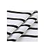 Vemvan Womens Long Sleeve Round Neck T Shirts Color Block Striped Casual Blouses Tops Black