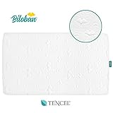 Waterproof Pack N Play Mattress Cover/Protector - 100% Organic Tencel Surface Playard Mattress Cover for Mini & Portable Crib Mattress, Ultra Soft, White.