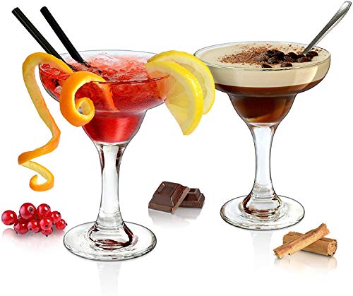 Vetreria Borgonovo 6er Set Margerita Schale Cocktailgläser 27cl Borco rot – Bild 3
