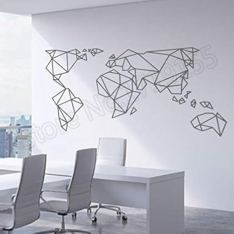 77 42cm De Origami Pared Del Mapa Del Mundo Casa Decoracion Arte