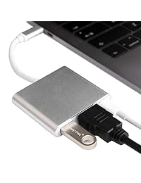 Adaptador USB C Hub para MacBook, Hub 7 en 1 Tipo C con USB-C 100 W de suministro de energía, USB C 5 Gbps Data, 4K HDMI, lector de tarjetas microSD SD, puertos USB 3.0