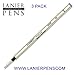 3 Pack - Blue Schmidt 6040 FineLiner Fiber Tip Metal Refill - Blue Ink