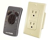 Heath Zenith WC-6020-IV Wireless Command Remote Control Receptacle Set, Ivory
