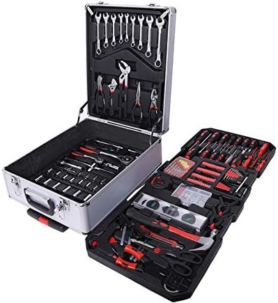 Sxuefang Tool kit Socket Set,399-Piece Toolbox Multifunction Toolbox Hardware Tools Set Carbon Steel