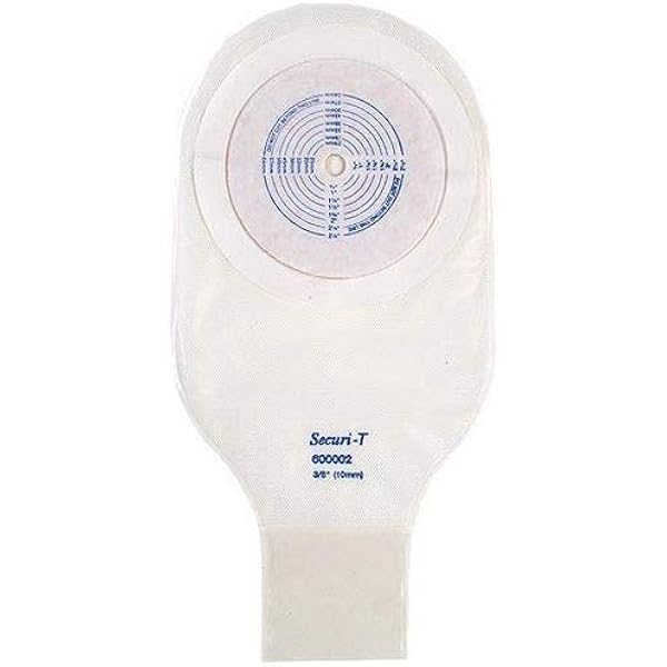 Amazon Com Securi T Ostomy Pouch One Piece System 12 Inch Length 1 2 To 2 1 2 Inch Stoma Drainable Trim To Fit Box Of 10 Health Household