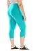 Woman Within Women's Plus Size Petite Stretch Cotton Capri Legging - 1X, Black