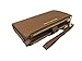 Michael Kors Jet Set Travel Double Zip Leather Wristlet Wallet in Acorn