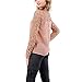 Lisli? Womens Chiffon Lace Crochet Long Sleeve Tee Shirt Casual Blouse Tops (L)