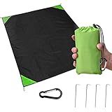 Pocket Camping Blanket - Filoto Portable Waterproof Mat for Beach, Picnic - Large Size and Lightweight Suitable for Outdoor Activities