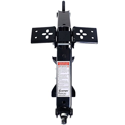 Goplus 4Pcs 24" Scissor Jack RV Camper Trailer Leveling and Stabilizer w/ 2 Crank Handles 5000lb