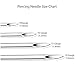 BodyJ4You 10PC Piercing Needles Surgical Steel 12G Ear Nose Tongue Nipple Eyebrow Labret Genital
