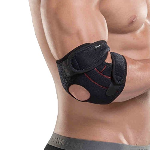 Senston Compression Recovery Elbow Sleeve Adjustable Elbow Brace Elbow support for Tendonitis,Arthritis,Tennis Elbow & Golf Elbow Treatment,Workout,Weight Lifting