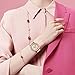 Supoix Compatible for Samsung Galaxy Watch 42mm Bezel Ring,Stainless Steel Diamond Styling Bezel Adhesive Cover Protector for Galaxy Watch Active 40mm&Gear Sport Watch Accessories-Rose Gold