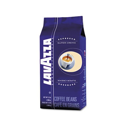 Lavazza Super Crema Espresso Coffee, 2.2 lb. Packet, VacuumPacked