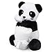 Waddle Panda Stuffed Animal Unisex Baby Blanket Rattle Toy Lovey Black and White