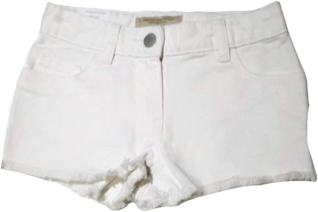 distressed white shorts