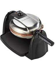Hamilton Beach Flip Belgian Waffle Maker with Removable Plates. Copper Ceramic, 7