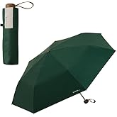 Sustainable UV Folding Umbrella – Compact, Windproof, UPF50+, Unisex, Eco-Friendly, 21" Canopy Green