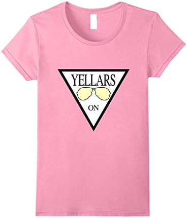 Womens Yellars On / Aviator Shirt | Yellow Sunglasses Triangle Logo Medium Pink