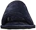 Dearfoams Women's Microfiber Velour Side Gore Slide