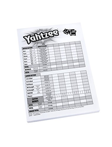 Yahtzee Score Pad
