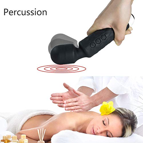 Wand Massager for Body Massage-Mini, Quiet, Waterproof-8 Powerful Speeds - 20 Modes - Great for Therapeutic Muscle Aches and Sports Recovery-Relaxation - Thumbnail 5