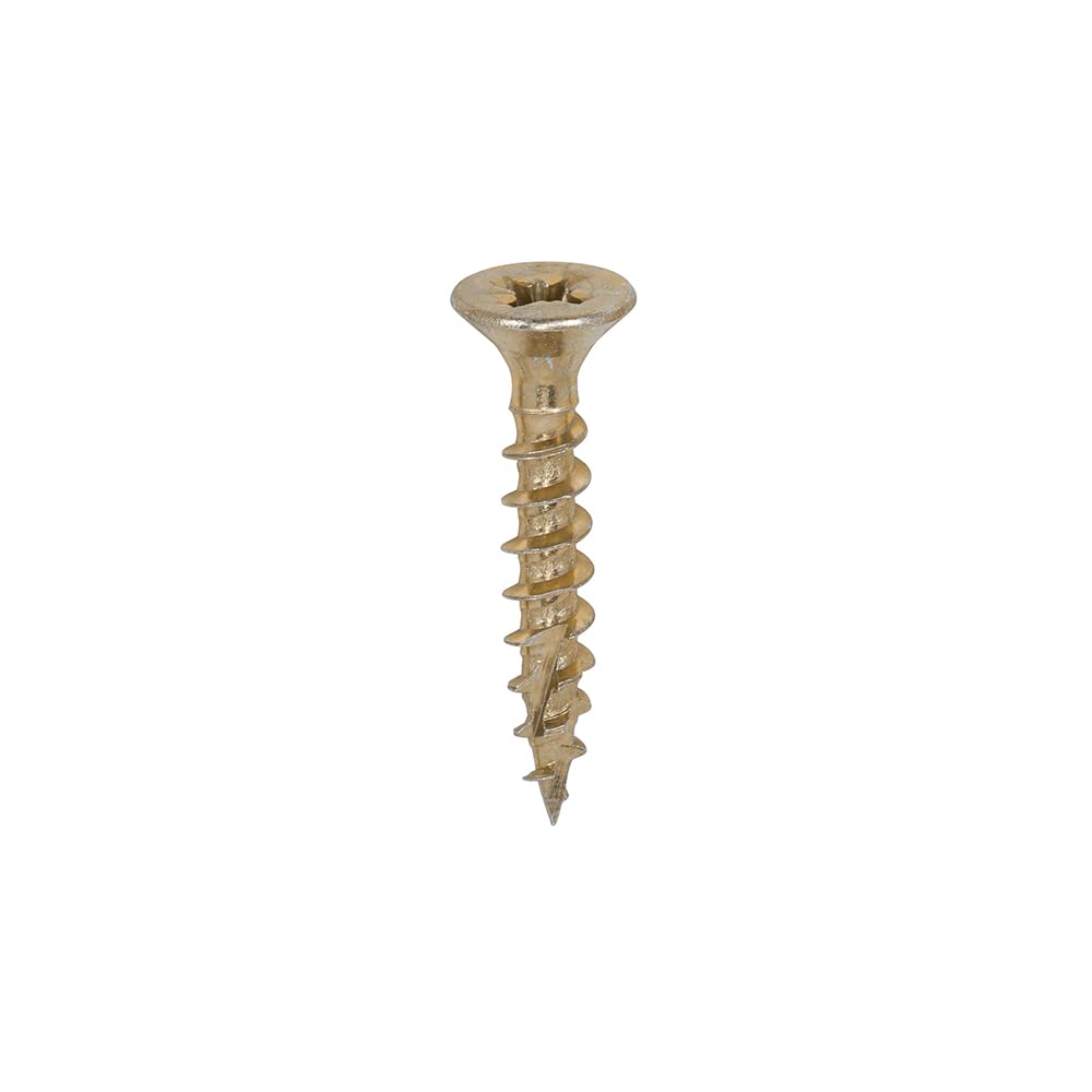 TIMCO C2 Strong-Fix Multi-Purpose Premium Countersunk Gold Woodscrews - 5.0 x 30 - Box of 200