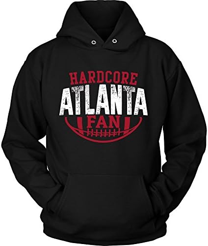 Hardcore Atlanta Football Fan Pullover Hoodie