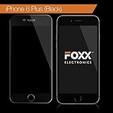 Iphone 6 Plus & Iphone 6 S Plus 5.5 Inch Tempered Glass Screen Protector FULL WIDTH with Black edge - Excellent Fitting Premium 9H Featuring Anti-scratch, Anti-fingerprint, By Foxx Electronics