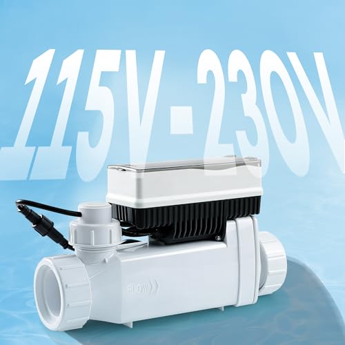 Salt Cell for Pool - Fits for Pentair Salt Cell, Upgraded Flow Switch with Temp/Salinity Sensor, Replacement Salt Cell Chlorine Generator, up to 40,000 Gal Pool