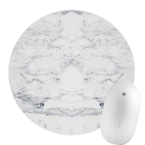 Mouse Pad Round Non-Slip Rubber Base Gaming Durable Various Design For Office&Home-Marble-1