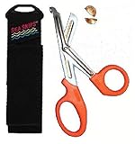 New Safety and Rescue Scuba Diver EMT Scissors Shears with Sheath & Male Connector