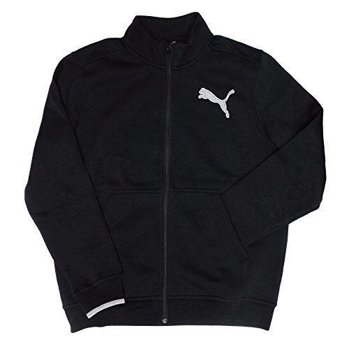 Puma Warm Cell Thermal Insulation Mens Fleece Track Jacket Black Gray Heather XX-Large
