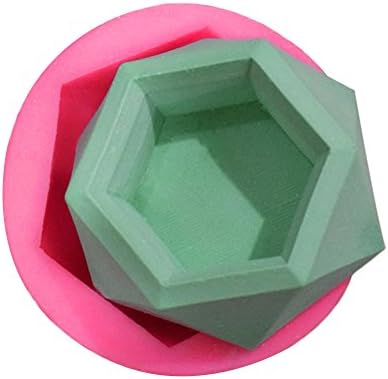 Modern Geometric Style Concrete Planter Diamond Shaped Surface Succulent Plant Flower Pot Silicone Mold DIY Ashtray Candle Holder Mould