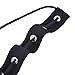 Maxdot 1 Yard Grommet Tape Eyelet Tape Cotton Tape Eyelet Twill Tape and 3 Yards Cotton Drawcord (Black)