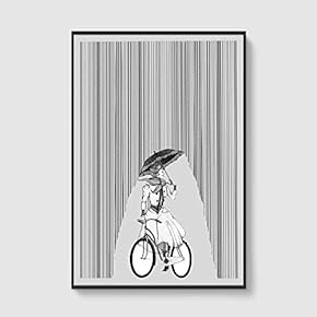 SIGNFORD Framed Canvas Home Artwork Decoration Lines Art...