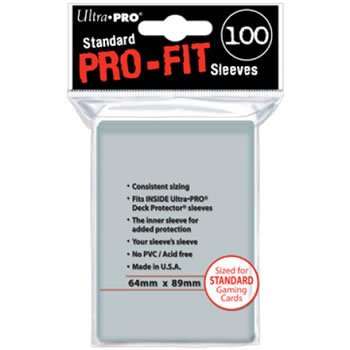 (x500) ULTRA PRO Soft Card Sleeves *PRO-FIT* MTG Pokemon STANDARD Deck Size (5 packs of 100)