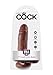 Pipedream King Cock with Balls, Brown, 7 Inch