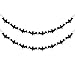 Glittery Bat Garland- Flying Bats Halloween,Halloween Party Decorations,Halloween Table Decor,Halloween Bats,Wreath for Halloween,Haunted House Decorations（2 Pack Black ）